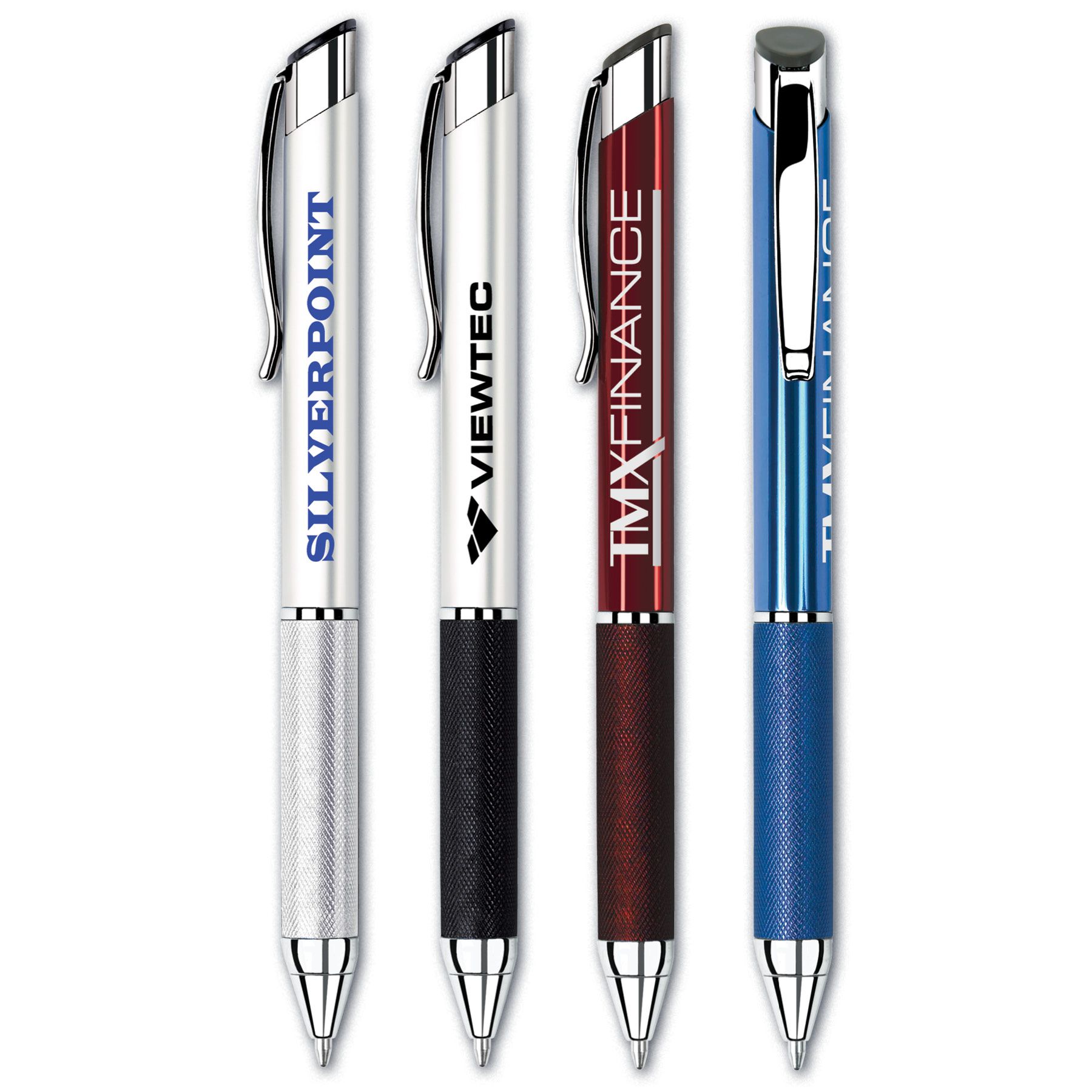 Triton Aluminum 3-sided Click-Action Ballpoint Triangle Pen With Metal Grip